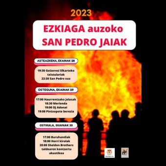 Fiestas de San Pedro en Ezkiaga en Beasain